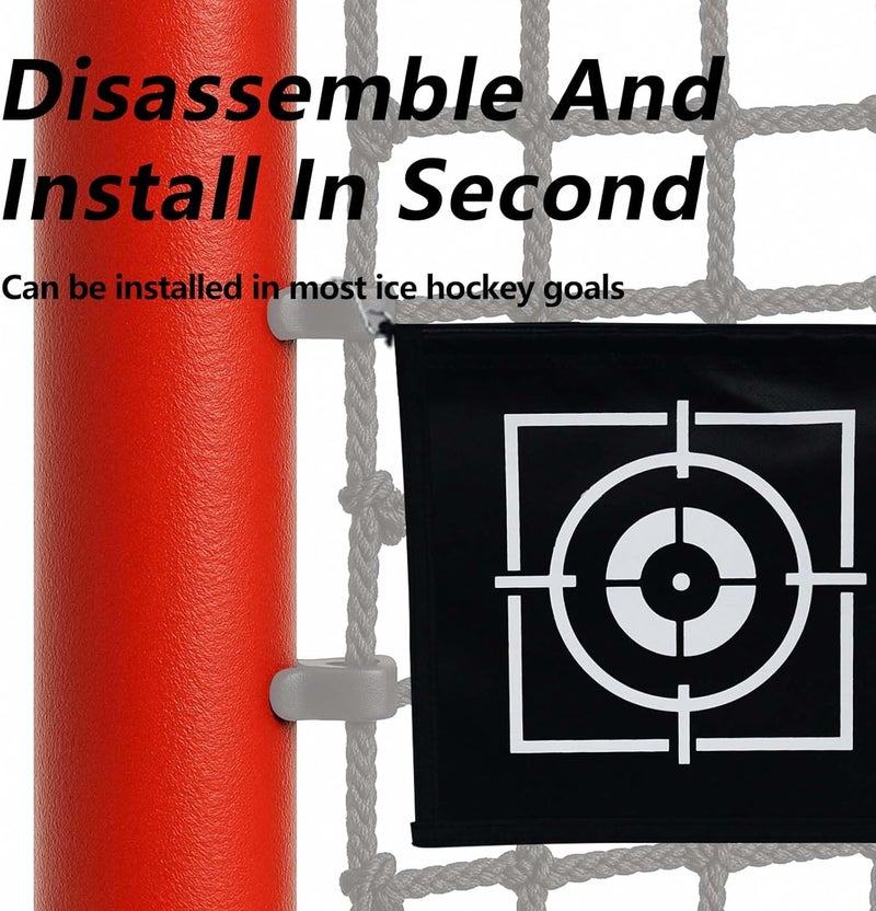 KAIDIDA Ice Hockey Shooting Target: 10"x10" Quick Install Waterproof Training Aid Improve Accuracy for Indoor Outdoor Teens Adult Players - Only 1 Pieces - Image 4
